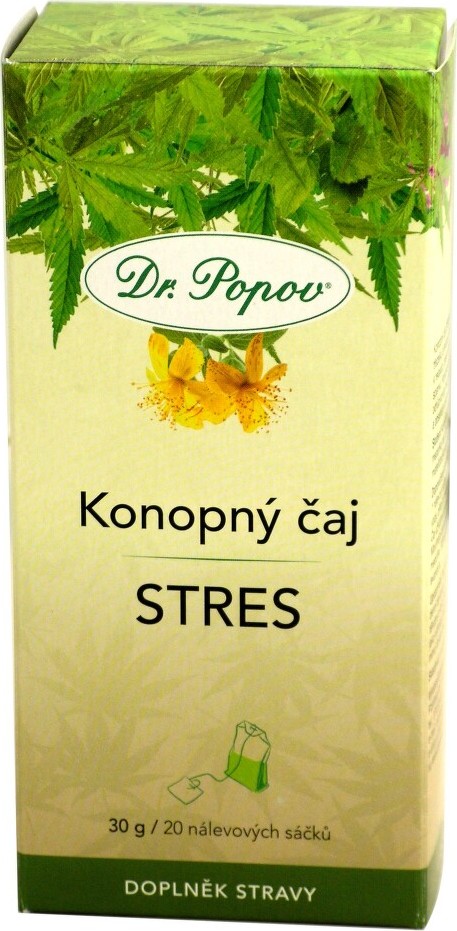 Dr.Popov Čaj konopný Stres 20x1.5g