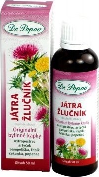 Dr.Popov Kapky bylinné Játra-žlučník 50ml