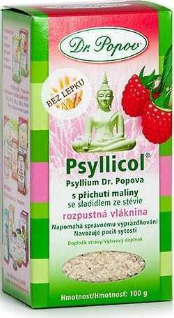 Dr.Popov Psyllicol příchuť malina 100g