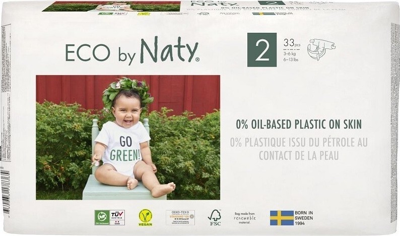 Eco by Naty plenky Mini 3-6kg 33ks