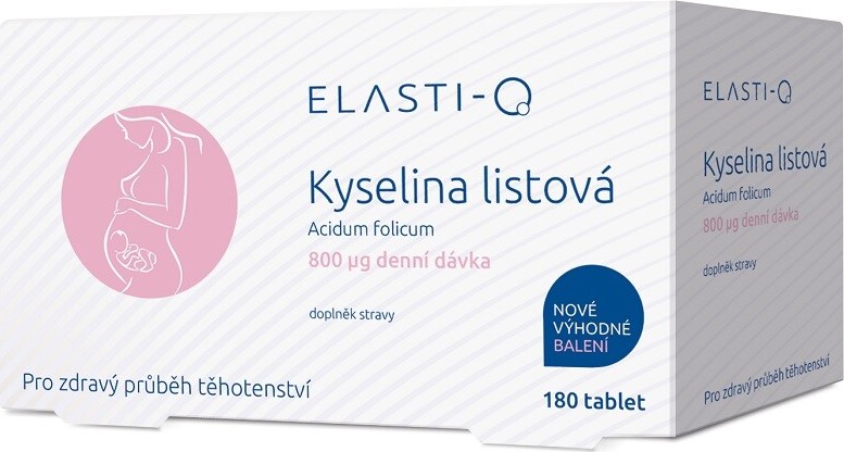 Elasti-Q Kyselina listová 800 tbl.180