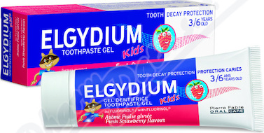 ELGYDIUM Kids gelová zubní pasta 50ml jahoda