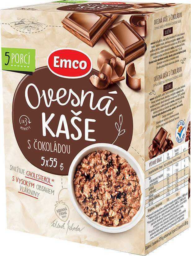 EMCO Ovesná kaše s čokoládou 5x55g