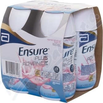 ENSURE PLUS ADVANCE JAHODOVÁ PŘÍCHUŤ perorální roztok 4X220ML