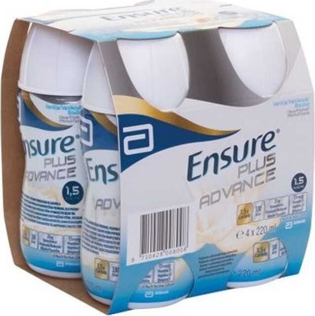 ENSURE PLUS ADVANCE VANILKOVÁ PŘÍCHUŤ perorální roztok 4X220ML