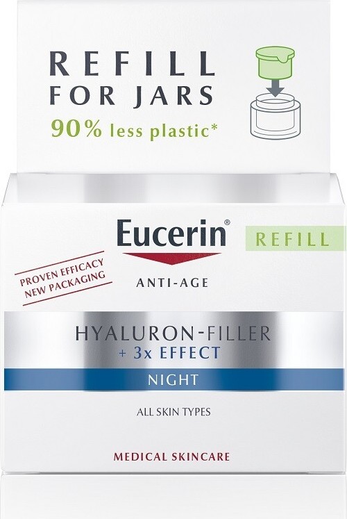 EUCERIN HYALURON-FILLER + 3x EFFECT náhradní náplň nočního krému 50ml