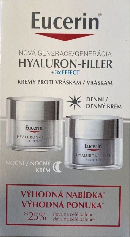 EUCERIN HYALURON-FILLER Duopack denní a noční krém 2 x 50 ml