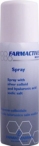 FARMACTIVE SILVER SPRAY SPRAY SE STŘÍBREM A KYSELINOU HYALURONOVOU