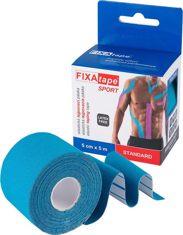 FIXAtape STANDARD sport tejp.páska 5cmx5m modrá