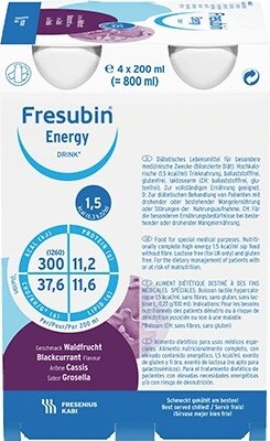 FRESUBIN JUCY DRINK PŘÍCHUŤ ČERNÝ RYBÍZ perorální roztok 4X200ML