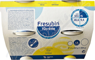 FRESUBIN YOCREME PŘÍCHUŤ CITRÓNOVÁ perorální roztok 4X200G