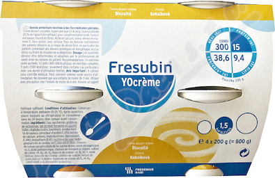 FRESUBIN YOCREME PŘÍCHUŤ SUŠENKOVÁ perorální roztok 4X200G