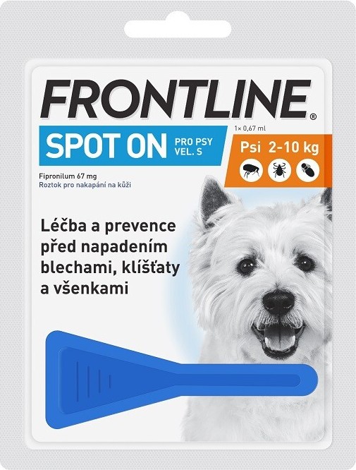 Frontline Spot On Dog S 1x1 pipeta 0.67ml