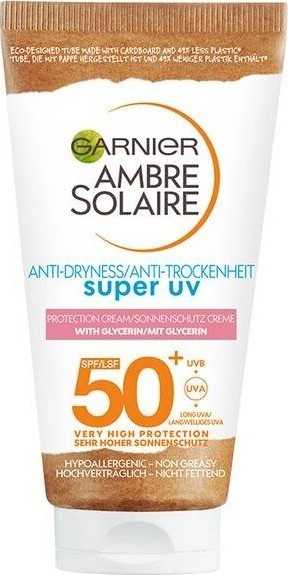 Garnier Ambre Solaire opalovací krém na obličej pro citlivou pokožku SPF50+ 50ml