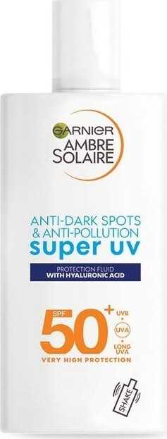 GARNIER Ambre Solaire Super UV pleťové fluidum proti pigmentovým skvrnám SPF50+ 50ml