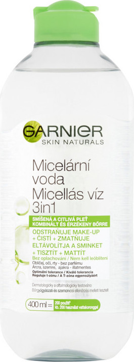 Garnier Skin Naturals micelární voda 3v1 pro smíš. a cit. pleť 400ml