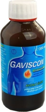 GAVISCON LIQUID PEPPERMINT perorální suspenze 1X300ML