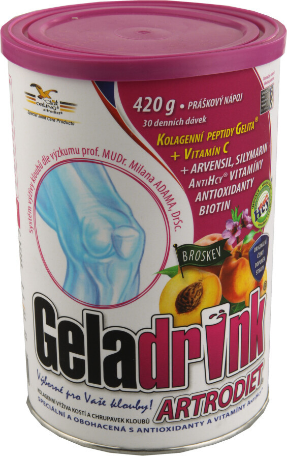 Geladrink Artrodiet nápoj broskev 420g