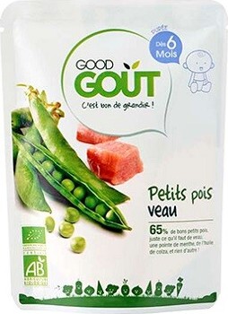 Good Gout Hrášek+telecí maso BIO 190g 6M