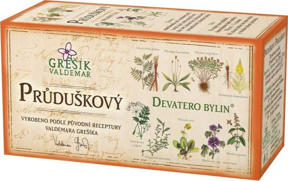 Grešík Devatero bylin Průduškový čaj n.s.20x1.3g