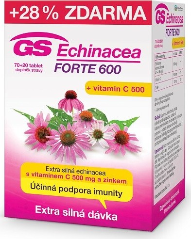 GS Echinacea Forte 600 tbl.70+20 ČR/SK