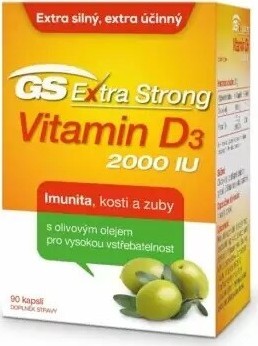 GS Extra Strong Vitamin D3 2000 IU cps.90