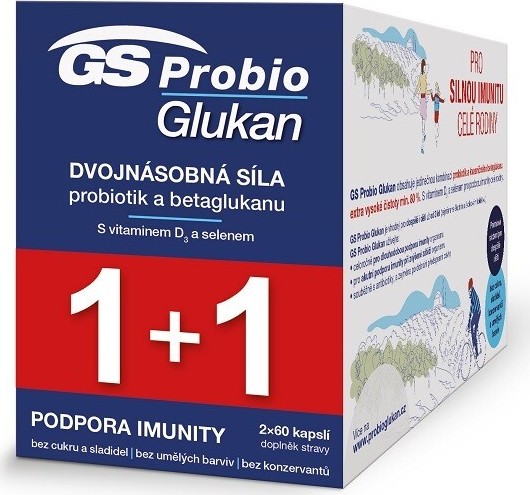 GS Probio Glukan 60+60 kapslí