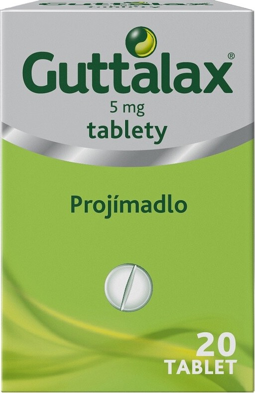 GUTTALAX 5MG neobalené tablety 20