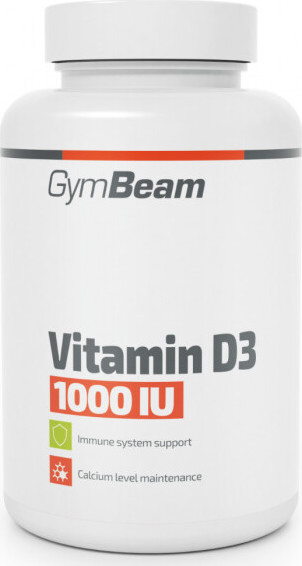 GymBeam Vitamin D3 1000 IU cps.120