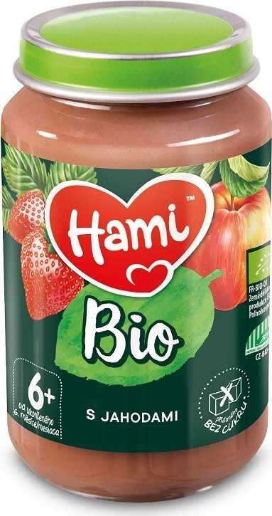 Hami ovocný příkrm s jahodami BIO 6+ 190g