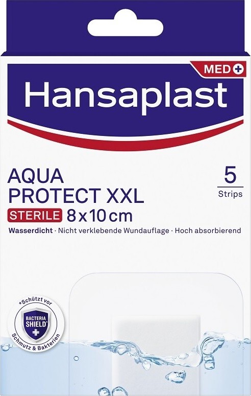 Hansaplast Aquaprotect XXL elastická náplast 8x10cm 5ks