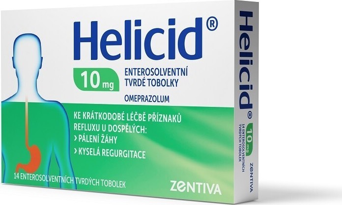 HELICID 10MG enterosolventní tvrdé tobolky 14 I