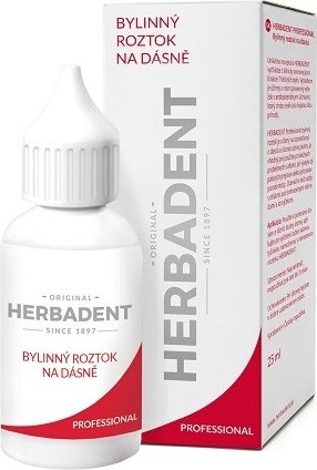 HERBADENT PROFESSIONAL bylinný roztok na dásně 25ml