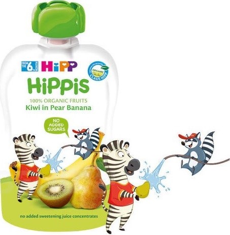 HiPP KAPSIČKA BIO Hruška-Banán-Kiwi 100g