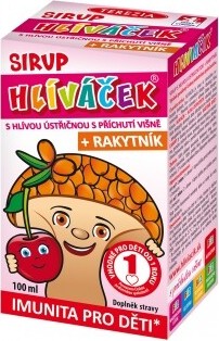 HLÍVÁČEK sirup s hlívou a rakytníkem VIŠEŇ 100ml