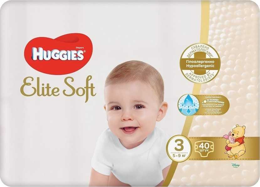 HUGGIES Elite Soft 3 5-9kg 40ks