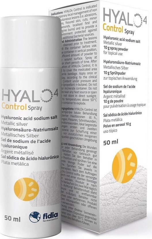 HYALO4 SILVER SPRAY 50 ML SUSPENZNÍ SPREJ S KYSELINOU HYALURONOVOU K OŠETŘEN