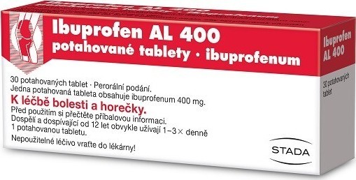 IBUPROFEN AL 400MG potahované tablety 30