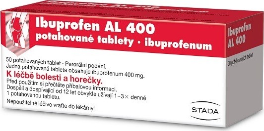 IBUPROFEN AL 400MG potahované tablety 50