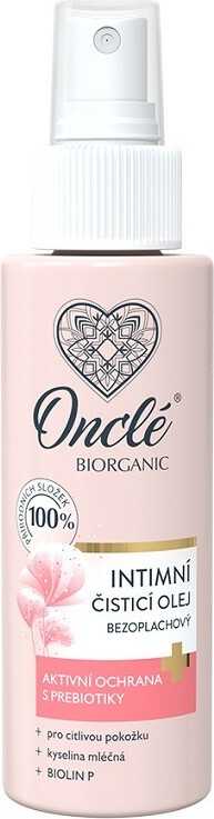 Intimní čisticí olej bezoplachový ONCLÉ BIORGANIC 100 ml