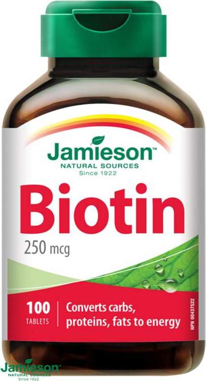 JAMIESON Biotin 250 mcg tbl.100