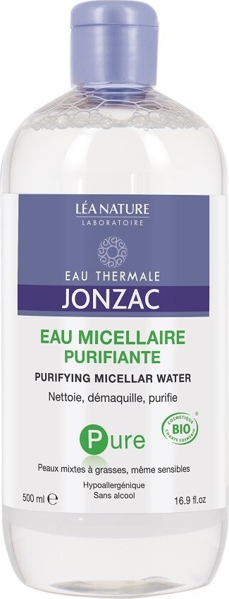 JONZAC PURE Micelární voda na smíšenou až mastnou pleť BIO 500 ml