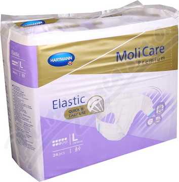 KALHOTKY ZALEPOVACÍ MOLICARE ELASTIC 8 KAPEK L BOKY 115-145CM