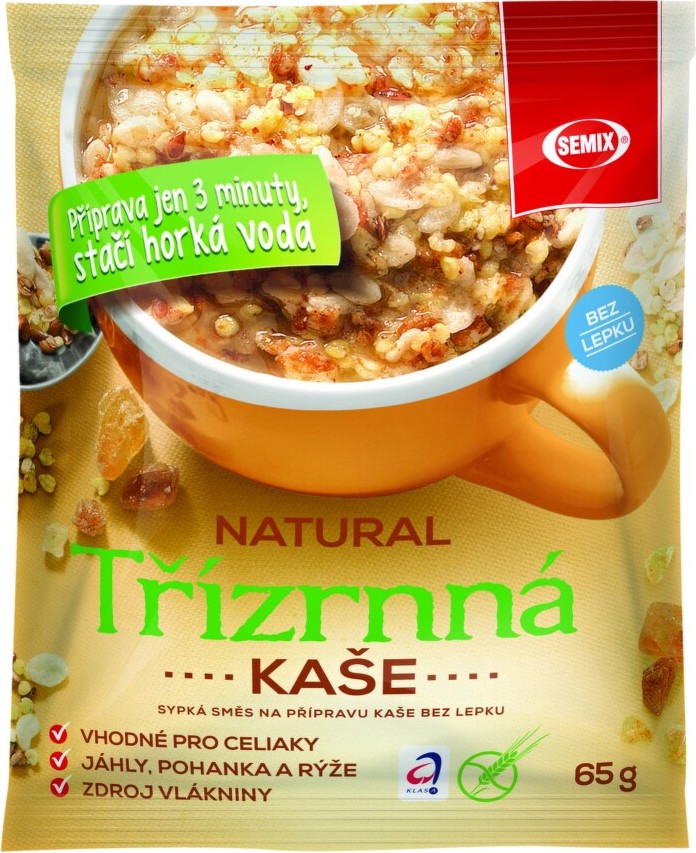 Kaše Třízrnná natural 65g