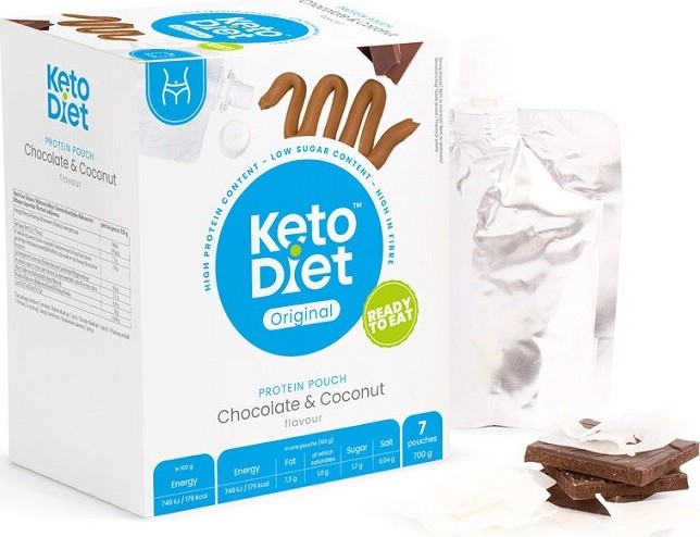 KetoDiet Proteinová kapsička čokoláda a kokos 7x100g