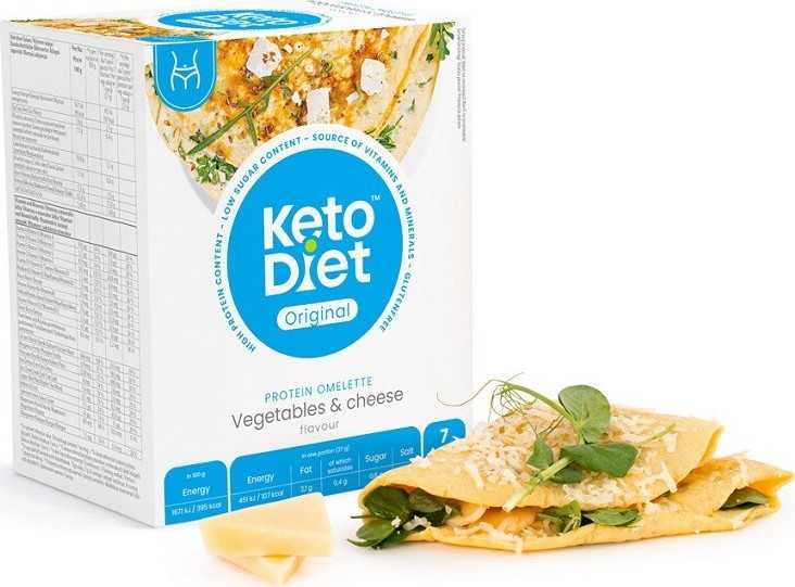 KetoDiet Proteinová omeleta se sýrem 7x27g