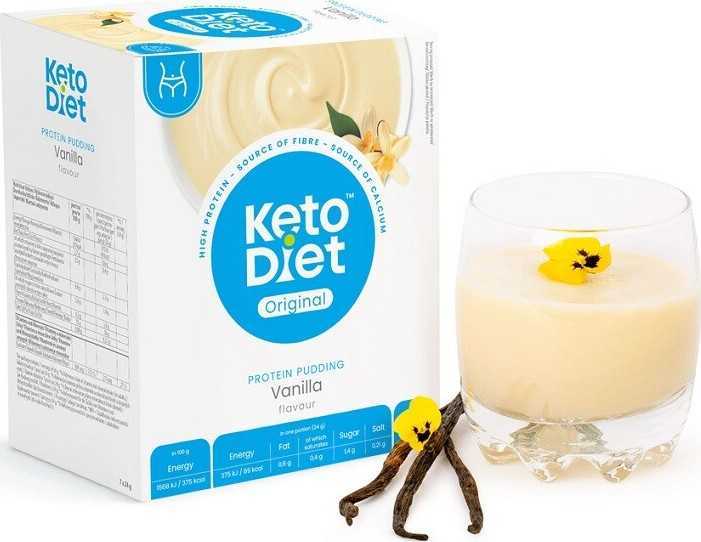 KetoDiet Proteinový pudink vanilka 7x24g