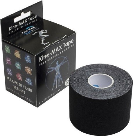 KineMAX Classic kinesiology tape černá 5cmx5m