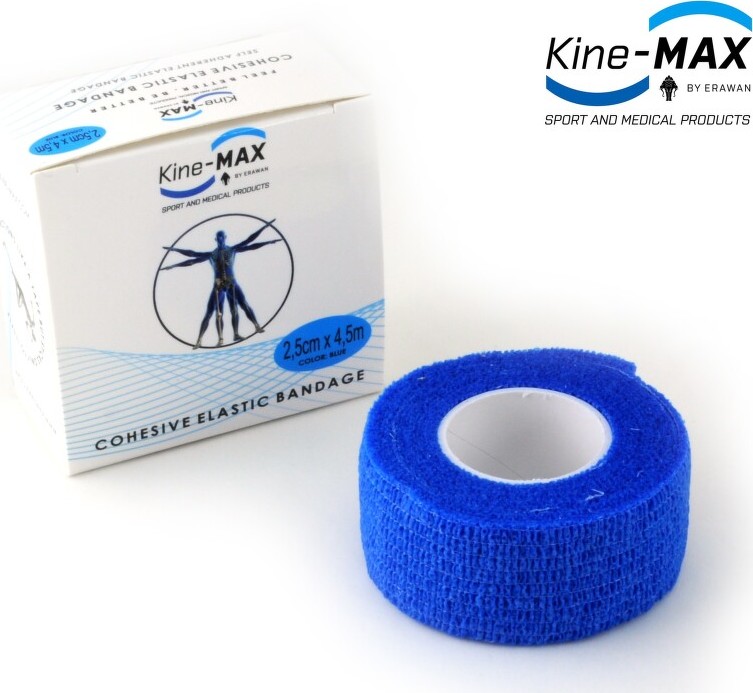 KineMAX Cohesive elast.samofix. 2.5cmx4.5m modré