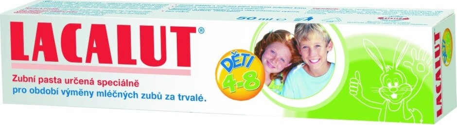 Lacalut zubní pasta dětská 4-8 let 50ml